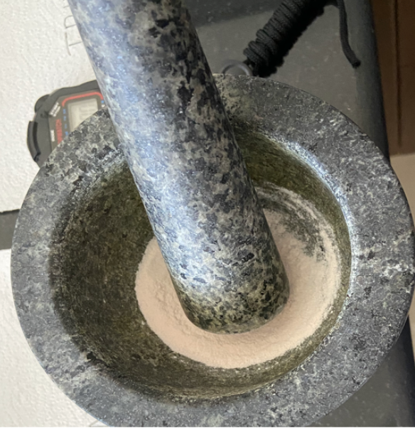Triturating the solute